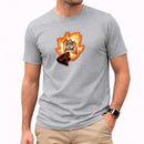 Camiseta Masculina Cinza Good is Good Fogo