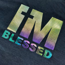 Camiseta Masculina Preta Aplique Camaleão IM Blessed