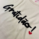 Camiseta Feminina Off White Gratidão!