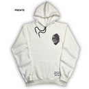 Moletom Canguru Com Capuz Off White Leão Cruz Cinza