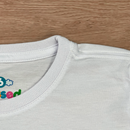 T-Shirt Infantil Branca Família Coração  Dourado