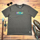 Camiseta Masculina Marrom Aplique Camaleão Yeshua