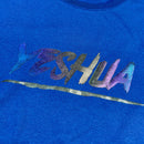 Camiseta Masculina Azul Aplique Camaleão Yeshua