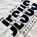 Camiseta Masculina Off White Holy Jesus Lives In