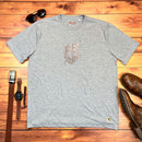 Camiseta Masculina Cinza Escudo Fé
