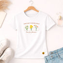 Camiseta Feminina Branca Deus faz Florescer