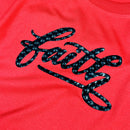 Camiseta Masculina Vermelha Aplique Faith