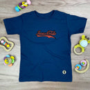 T-Shirt Infantil Azul Jesus Cristo Cola
