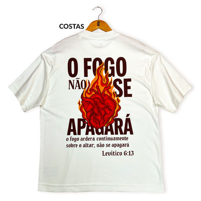Oversized Off White O Fogo Não Se Apagará