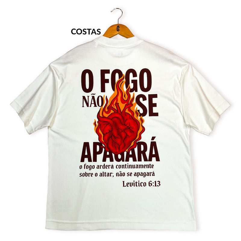 Oversized Off White O Fogo Não Se Apagará