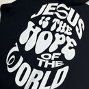 Moletom Canguru Com Capuz Preto Jesus Is The Hope
