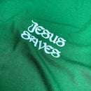 Camiseta Masculina Verde Jesus saves