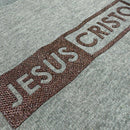 Moletom Cinza Jesus Cristo Glitter
