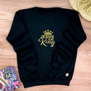 Moletom Preto Jesus Is My King