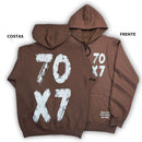 Moletom Canguru Com Capuz Marrom 70X7