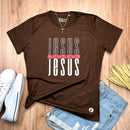 Camiseta Feminina Marrom Jesus Yeshua