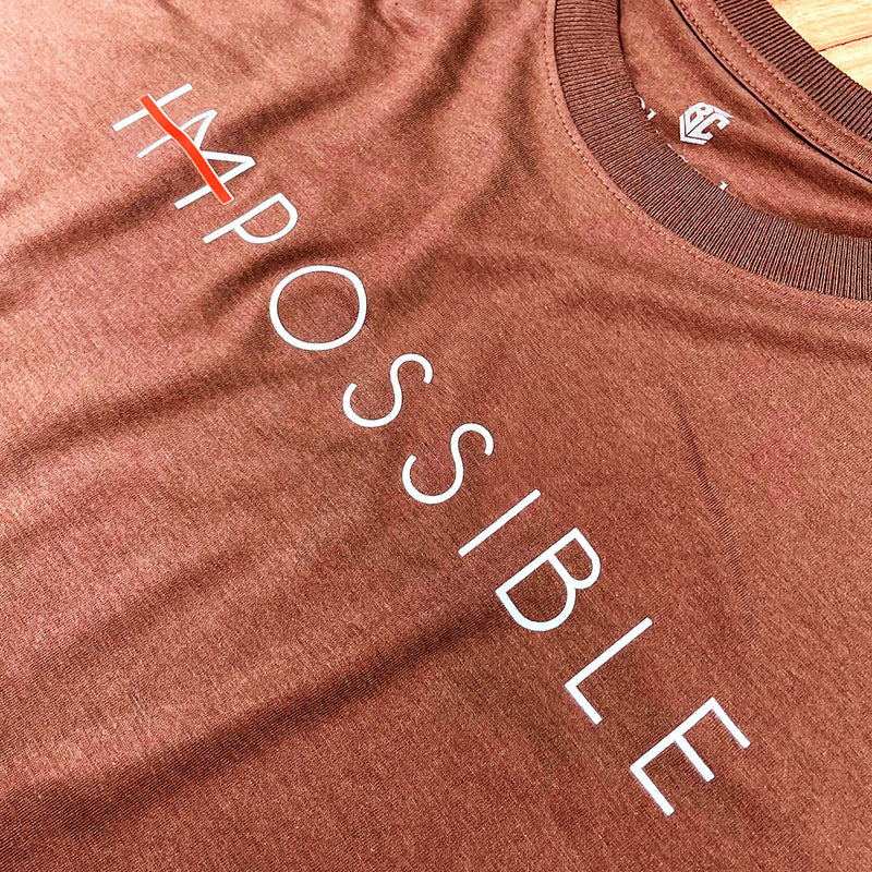 Camiseta Masculina Marrom Impossible