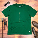 Camiseta Masculina Verde Fé Listra Dourado