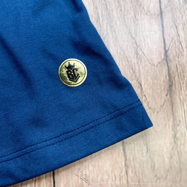 Camiseta Feminina Azul Ele Vive Ele Reina Ele Voltará