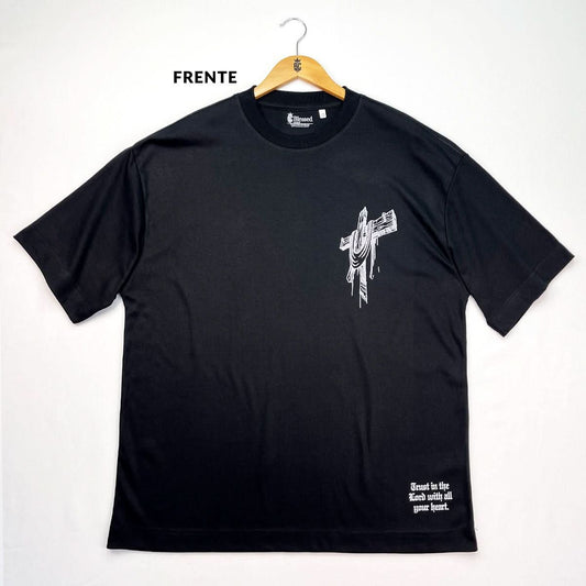 Oversized Preta Full Cruz Foi Por Você!