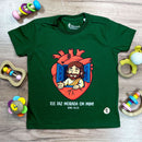 T-Shirt Infantil Verde Ele Faz Morada Em Mim!