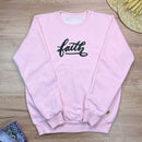 Moletom Rosa Aplique Faith
