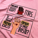 T-Shirt Infantil Rosa Chocolate É Bom Mas Tu Já Provou Do Amor De Cristo?