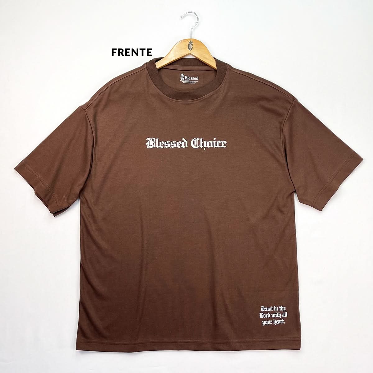 Oversized Marrom Full Jesus Never Fails