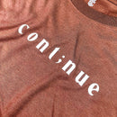 Camiseta Masculina Marrom Cont;nue