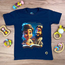 T-Shirt Infantil Azul Amigo Jesus