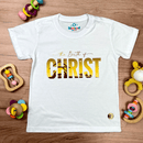 T-Shirt Infantil Branca The Birth Of Christ