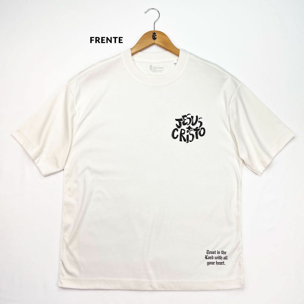 Oversized Off White Full Jesus Cristo Grafite
