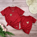 Kit Mãe e Filho Coração Caminho de Pontinhos