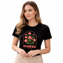 Camiseta Feminina Preta Sempre Isaías 40:8