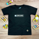 T-Shirt Infantil Preta Pen Drive Jesus Saves