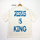 Oversized Off White Full Jesus Is King Azul