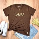 Camiseta Feminina Marrom God Is Good