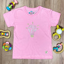 T-Shirt Infantil Rosa Haja Luz