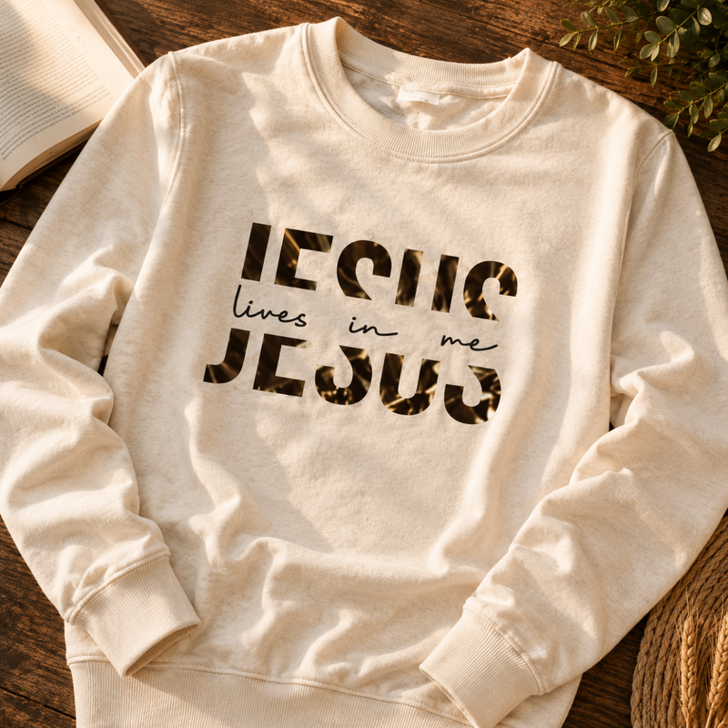 Moletom Off White Jesus Lives in Me
