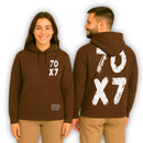 Moletom Canguru Com Capuz Marrom 70X7