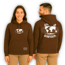 Moletom Canguru Com Capuz Marrom God Is In Control