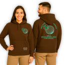 Moletom Canguru Com Capuz Marrom Ide Por Todo Mundo