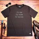Camiseta Masculina Marrom Ele Vive Ele Reina Ele Voltará