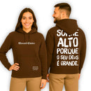 Moletom Canguru Com Capuz Marrom Sonhe Alto