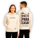 Moletom Canguru Com Capuz Off White Apenas Volte Para Casa!