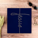 Camiseta Feminina Azul Jesus Strass