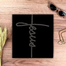 Camiseta Feminina Preta Jesus Strass