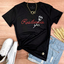 Camiseta Feminina Preta Resiliência