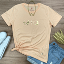 Camiseta Feminina Salmão Raminho