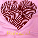 T-Shirt Infantil Rosa Coração Digital Você É Única